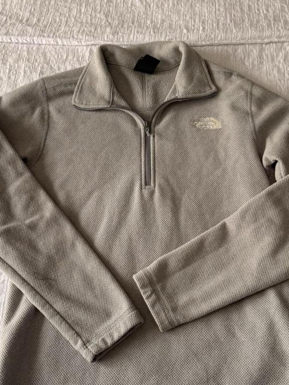 The North Face Women's Half-Zip Pullover in Light Taupe